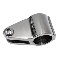Acier inoxydable Marine Bimini Top Mâchoire Tube Glissière Auvent Pont Charnière Double Set Vis Bateau Yacht Accessoire Deux Set-vis Fit