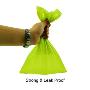 Extra Strong Cornstarch Compostable Biodegradable Pet Waste Poop Bags On Roll Dog Poop Bags PCR Doggy Bag