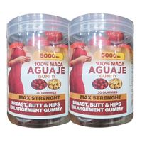 Gummies beauté naturelles à base de Maca et d'Aguaje pour femmes, pour l'augmentation des hanches et des fesses, l'amélioration de la silhouette et le soutien des courbes.