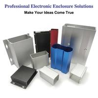 Caja de Control de Aluminio Extruido con Blindaje EMI de 50.5*21mm, Anodizada Personalizada, IP54, para Router de Red, Telecomunicaciones 5G, Ethernet y Fibra