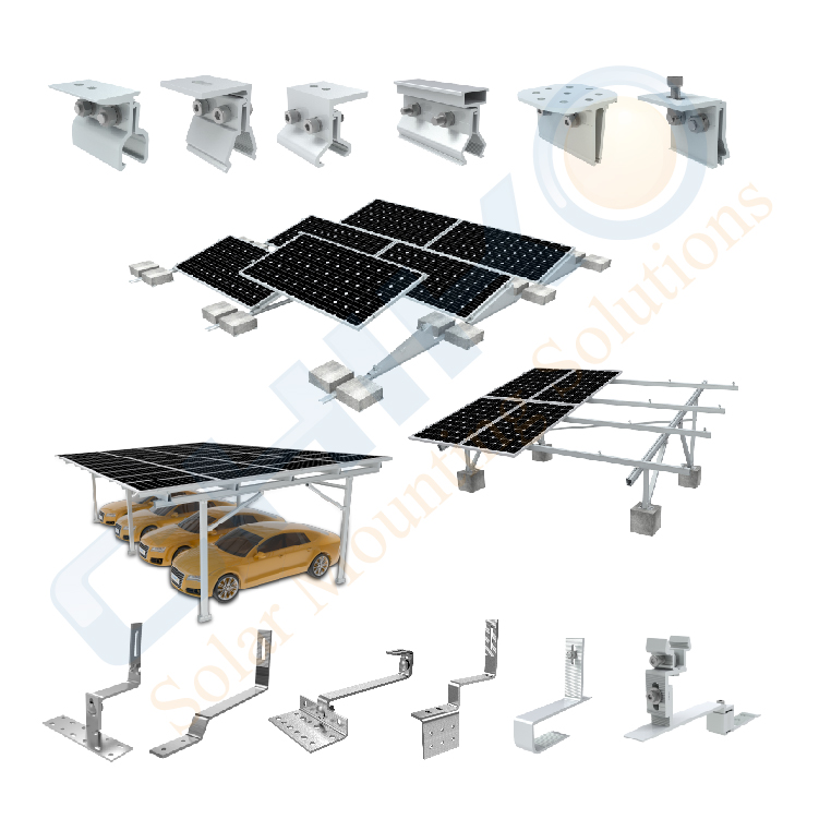 Galvanized Steel Solar Panel Ground Mount System