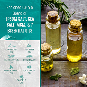 Sel de bain de pieds 100% naturel à la menthe poivrée, au théier et à l'huile de lavande pour athlètes, soulage les <span class=keywords><strong>d</strong></span>émangeaisons, élimine les odeurs tenaces et adoucit la peau des pieds - Product Image 6