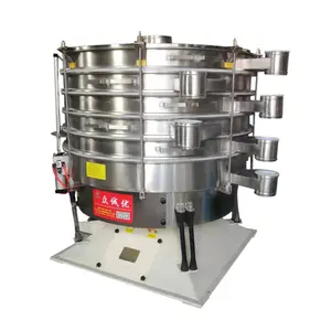 Peneira vibratória circular para máquina de peneirar farinha em pó, peneira vibratória única/dupla