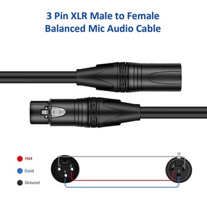 Cable XLR de 1M 2M 3M 5M 10M 15M 20M 30M 50M 100M de Alta Calidad, Colorido, de 3 Pines, Macho-Hembra, para Micrófono, Cable de <span class=keywords><strong>Audio</strong></span> XLR F a M - Product Image 3
