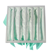 Filtre à air en fibre synthétique HZY à haute efficacité F6/F7/F8, à porosité 2.0m, personnalisable, en promotion