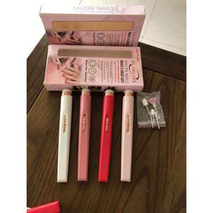 Pulidora de uñas eléctrica 5 en 1 con 5 accesorios portátiles para el cuidado y pulido de uñas, color rosa - Product Image 4