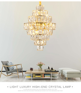 Harlow Lustre En Cristal Moderne De Luxe K9 Lustres En Cristal Plafond Hôtel De Luxe À Vendre - Product Image 4