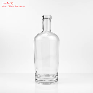 Botella de Vidrio Vacía de 700ml/750ml para Vino, Licor, <span class=keywords><strong>Brandy</strong></span>, Ginebra, Ron, Tequila, Vodka y Otras Bebidas Espirituosas - Product Image 1