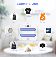 Machine de sublimation électrique automatique portable 12x10 pouces pour impression de t-shirts, nouvelle presse à chaud DIY