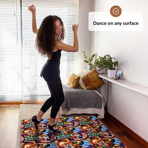 Yüksek kaliteli ahşap zemin dans kat parti için taşınabilir dans pisti ücretsiz 3d tasarım logosu