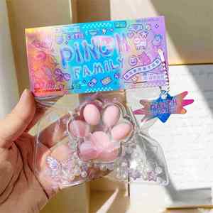 Juguete Sensorial Antiestrés de Pata de Gato Suave y Adorable al por Mayor, Regalo de Navidad para Niños, Caja Personalizable, Entrega Rápida, PU - Product Image 1