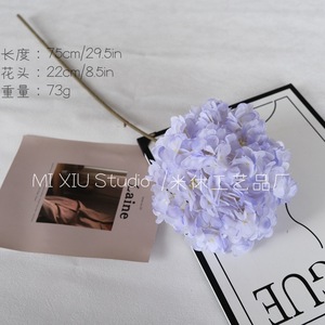 Flor de Hortensia Artificial Princesa, 228 Pétalos, Flor de Seda Extra Grande, Decoración para Bodas y Hogar - Product Image 3