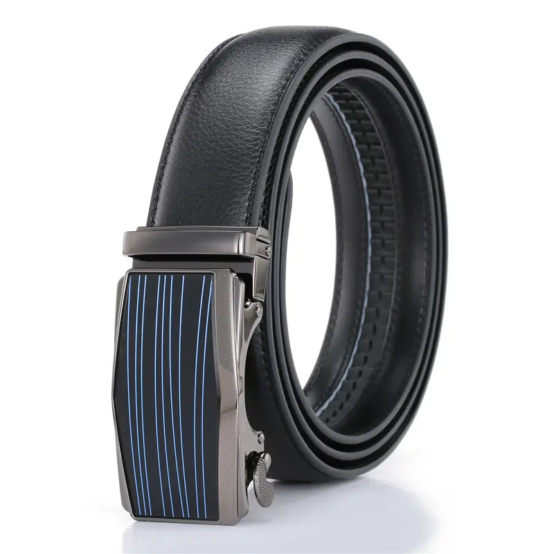 FM brand's latest men's automatic buckle leather business belt mens belts genuine leather luxury mens luxury belts