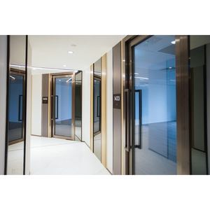 Security Fireproof Steel Glass Interior Emergency Exit Entrance <strong>Door</strong> with Fiberglass Screen for Multi-unit Building - Product Image 2