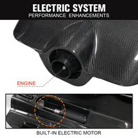 Planche à moteur électrique en fibre de carbone, vitesse rapide 50 km/h, gonflable, couleur personnalisée, garantie 1 an, accessoires inclus, eaux océaniques