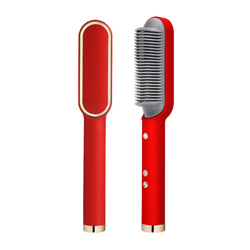 Ceramic Hair Straightening <b>Brush</b> Fast <b>Heating</b> Negative Ion Adjustable Temperature Auto Shut-Off Styling Hair <b>Brush</b> - Product Image 5