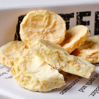 Gefreeze-droogde bananenplakjes, knapperige fruitstukjes voor ingrediënten/bakkerijen/snacks, groothandel, blokjes, 0 toegevoegde suiker, 0 vet