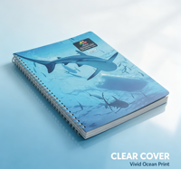Carnet à spirales en papier kraft A4 avec logo personnalisé ColorFly, couverture imprimée, planificateur scolaire écologique, 100 feuilles