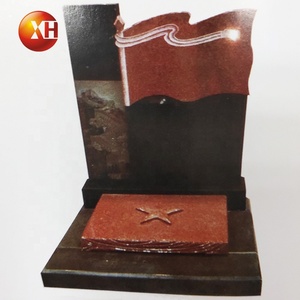Lapide Militare in Granito Rosso di Alta Qualità, Pietra Tombale per Soldati, Tombe <span class=keywords><strong>dei</strong></span> Martiri Rivoluzionari per Memoriali - Product Image 2