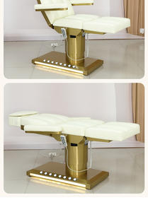 เตียงสปาไฟฟ้า4มอเตอร์ทำจากทองที่นิยมใช้ในร้านเสริมสวยเตียงเครื่องสำอางเสริมสวยดีไซน์ใหม่ - Product Image 6