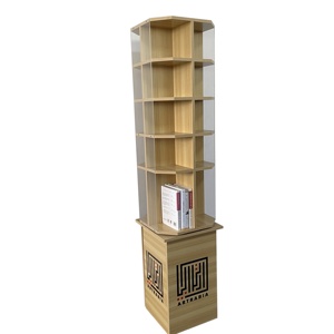 Tùy Chỉnh Cửa Hàng Miễn Phí Thường Vụ Xoay <span class=keywords><strong>Mdf</strong></span> Bằng Gỗ Truyện Tranh Cuốn Sách Hiển Thị Kệ Đứng - Product Image 1