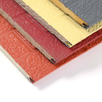 Paneles Sándwich de Aluminio con Espuma de PU de 16 mm, Ecológicos, Resistentes al Agua y al Fuego, Revestimiento Metálico Prefabricado para Casas