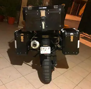 Motosiklet yan kutu alüminyum kuyruk painners motosiklet arka kutu için BMW F800GS F700GS