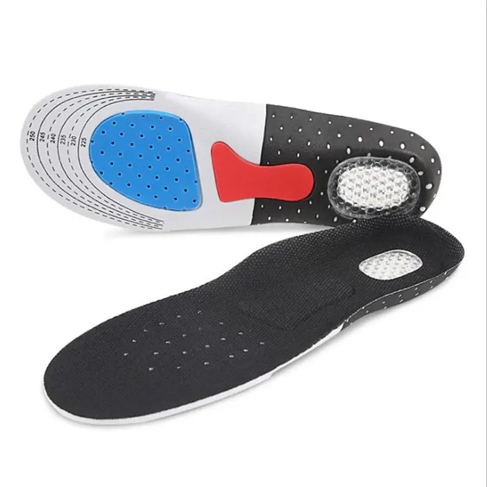 Comfortable Insoles Silicone, Orthotic Arch Support Insoles Gel Heel Cushion for Shock Absorption, Relieving Foot Pain