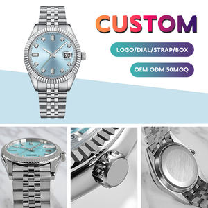 41mm 자동 무브먼트 기계식 시계 남성용 데이데이트 표시 포인터 다이얼 다이버 기능 스테인리스 스틸 매력적인 스타일 - Product Image 1