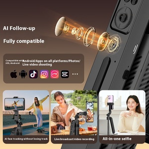 FUNSNAP A6 กล้องกิมบอลอัจฉริยะพร้อมระบบ AI ติดตามวัตถุอัตโนมัติ หมุนได้ 360 องศา สำหรับถ่ายภาพมือถือ ถ่ายทอดสด ป้องกันการสั่นไหว FUNSNAP A6 กิมบอล FU - Product Image 2