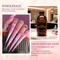 Monomère liquide acrylique EMA pour nail art, personnalisable avec logo et marque privée, pour usage professionnel en salon, vente en gros 120ml