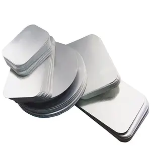 aluminum foil board lids Customized Laminated aluminum foil paper container lid Cardboard