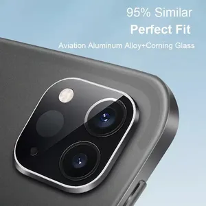 Pellicola per fotocamera posteriore per <span class=keywords><strong>IPad</strong></span> <span class=keywords><strong>Pro</strong></span> <span class=keywords><strong>2018</strong></span> seconda modifica a 2020 per la protezione della copertura della lente adesivo vetro temperato antigraffio nero - Product Image 5