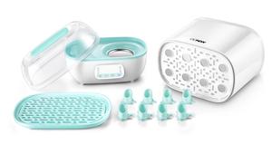 جهاز تعقيم وتجفيف زجاجات الأطفال الكهربائي البلاستيكي بسعة 8 زجاجات للاستخدام المنزلي - Product Image 2