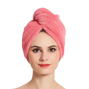 Juego <span class=keywords><strong>de</strong></span> toallas para secar el cabello, gorro <span class=keywords><strong>de</strong></span> secado rápido, toallas para la ducha, gorro <span class=keywords><strong>de</strong></span> baño envolvente para cabello largo, rizado y grueso, con logo personalizado - Product Image 2