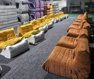 Juego de sofá Seccional de un solo asiento nórdico <span class=keywords><strong>COSMO</strong></span>, silla reclinable de diseño de oruga, esponja de tela suave para apartamento, Hotel, sala de estar - Product Image 3