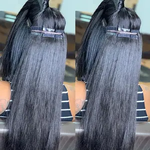 Cuticula Uitgelijnd Haar Top Grade 12a 100% Echte Rauwe Maagdelijke Menselijke Haarband In Hair Extensions