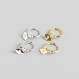 NUEVOS Aretes de Aro con Estrella de Diamantes CZ <span class=keywords><strong>Brillantes</strong></span> de Plata de Ley 925 para Mujer, 2024 - Product Image 3