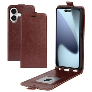 Étui de téléphone en cuir PU de qualité supérieure avec emplacements pour cartes, coque double couche, protection intégrale, aimant puissant pour iPhone 16/17 <span class=keywords><strong>Pro</strong></span> Max - Product Image 1