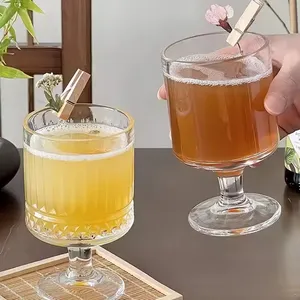 Samlife批发8.5盎司玻璃酒杯，带透明茎