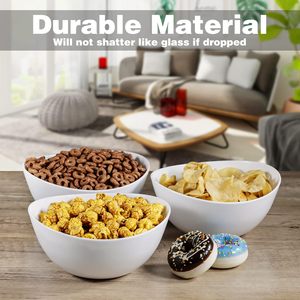 Ensaladeras grandes, cuencos de plástico de 42oz para servir ensaladas, fideos Ramen, sopa, avena, cereales, aperitivos, palomitas de maíz, cuencos de Cocina, Microondas - Product Image 6