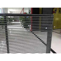 Transparent module led écran en verre intérieur P3.91 affichage mené flexible polychrome p3.91 pantallas mené transparentes