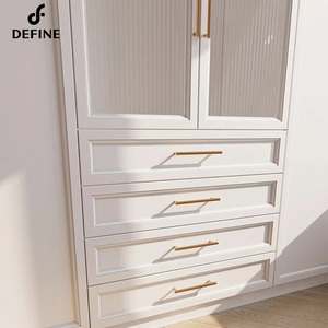 Phật Sơn Nhà Cung Cấp Siêu Hiện Đại Phòng Ngủ Tường Tủ Quần Áo Thiết Kế Với Xây Dựng Trong Cửa - Product Image 3