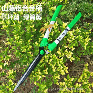 Tijeras para cortar setos verdes de acero con alto contenido de carbono, mango de aluminio de 45-60 cm, herramienta de poda para jardín y vegetación, fabricadas en Shandong. - Product Image 5