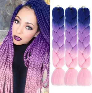 Prezzo all'ingrosso treccia Jumbo capelli sintetici Ombre colore Jumbo Twist Crochet Braid