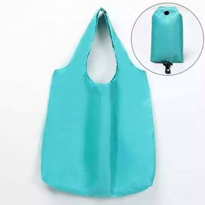 Custom Polyester Foldable Reusable Shopping <b>Bag</b> Grocery Folding <b>Bag</b> <b>Waterproof</b> Logo Reusable Fold up Tote <b>Bag</b> - Product Image 4