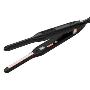 Crayon mince Mini 1/3 pouces plaque de titane LED affichage de la température <span class=keywords><strong>fer</strong></span> à friser pour hommes et petites barbes utilisation RV - Product Image 2