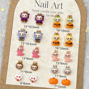 Personaje de dibujos animados de Halloween bosque elfo arte encantos líder Tribal calabaza fantasma decoraciones Diy Ballet uñas Accesorios - Product Image 1