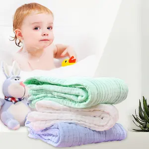 Couette en mousseline de coton unisexe pour enfants 43 ''x 43'' 100% coton lavable en machine plus doux, léger et respirant 6 couches