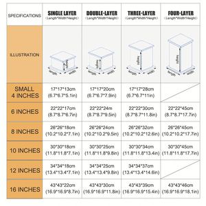 Square Clear PET Tall <b>Cake</b> <b>Box</b>, Fully Transparent Birthday <b>Cake</b> Packaging <b>Box</b> with White Cardboard Lid, Bakery Display <b>Gift</b> <b>Box</b> - Product Image 4